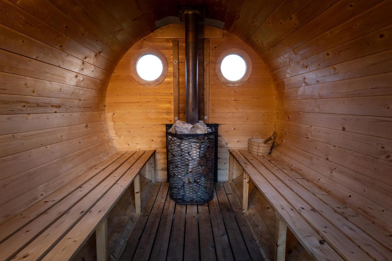 Witowianskie Domki Z Kominkiem, Jacuzzi I Sauna Dzianisz 외부 사진
