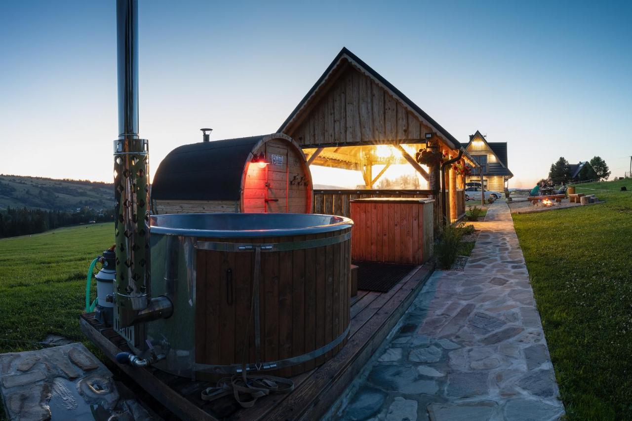 Witowianskie Domki Z Kominkiem, Jacuzzi I Sauna Dzianisz 외부 사진