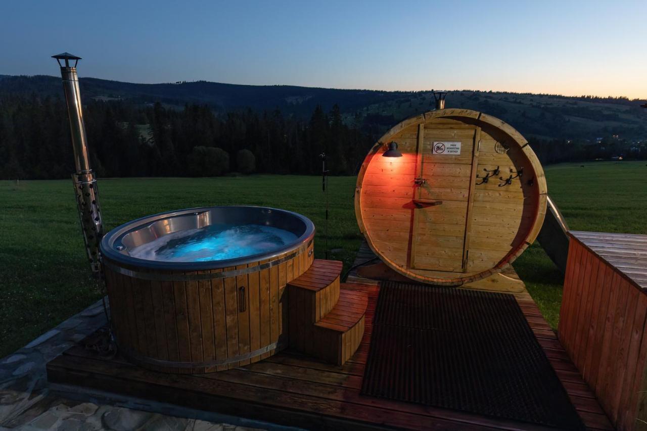 Witowianskie Domki Z Kominkiem, Jacuzzi I Sauna Dzianisz 외부 사진