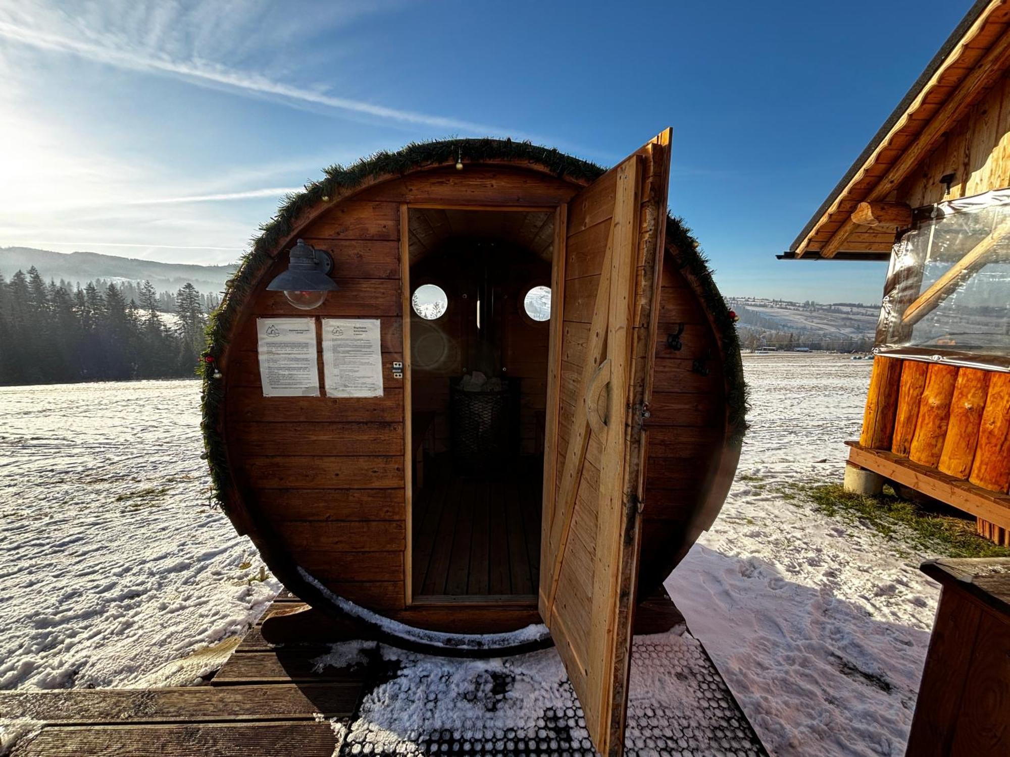 Witowianskie Domki Z Kominkiem, Jacuzzi I Sauna Dzianisz 외부 사진