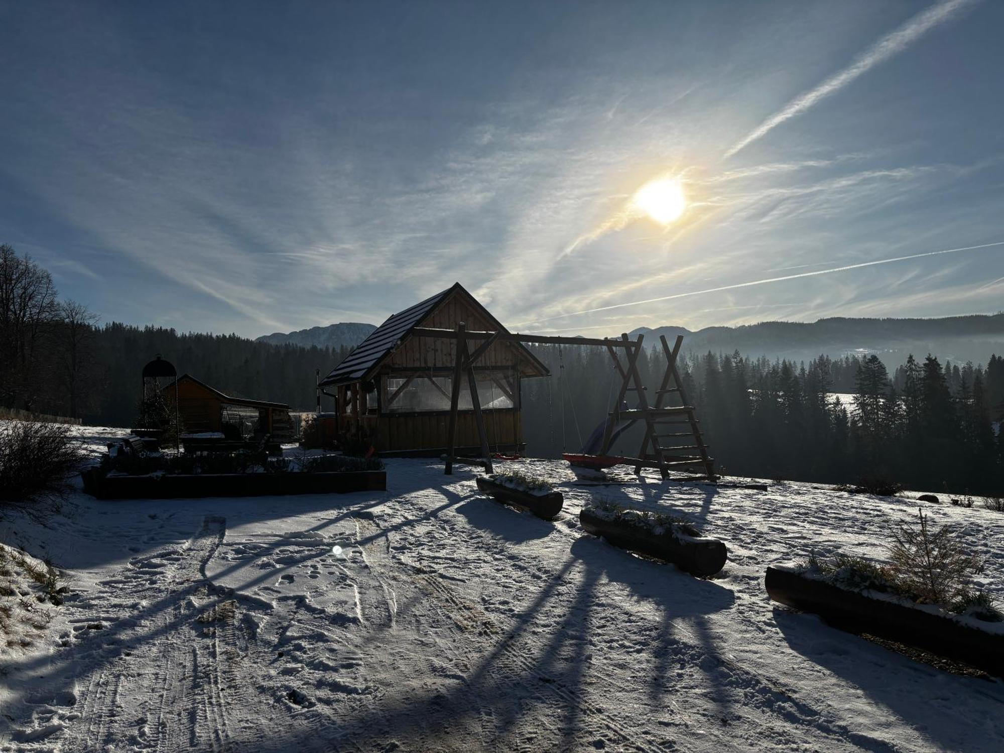 Witowianskie Domki Z Kominkiem, Jacuzzi I Sauna Dzianisz 외부 사진