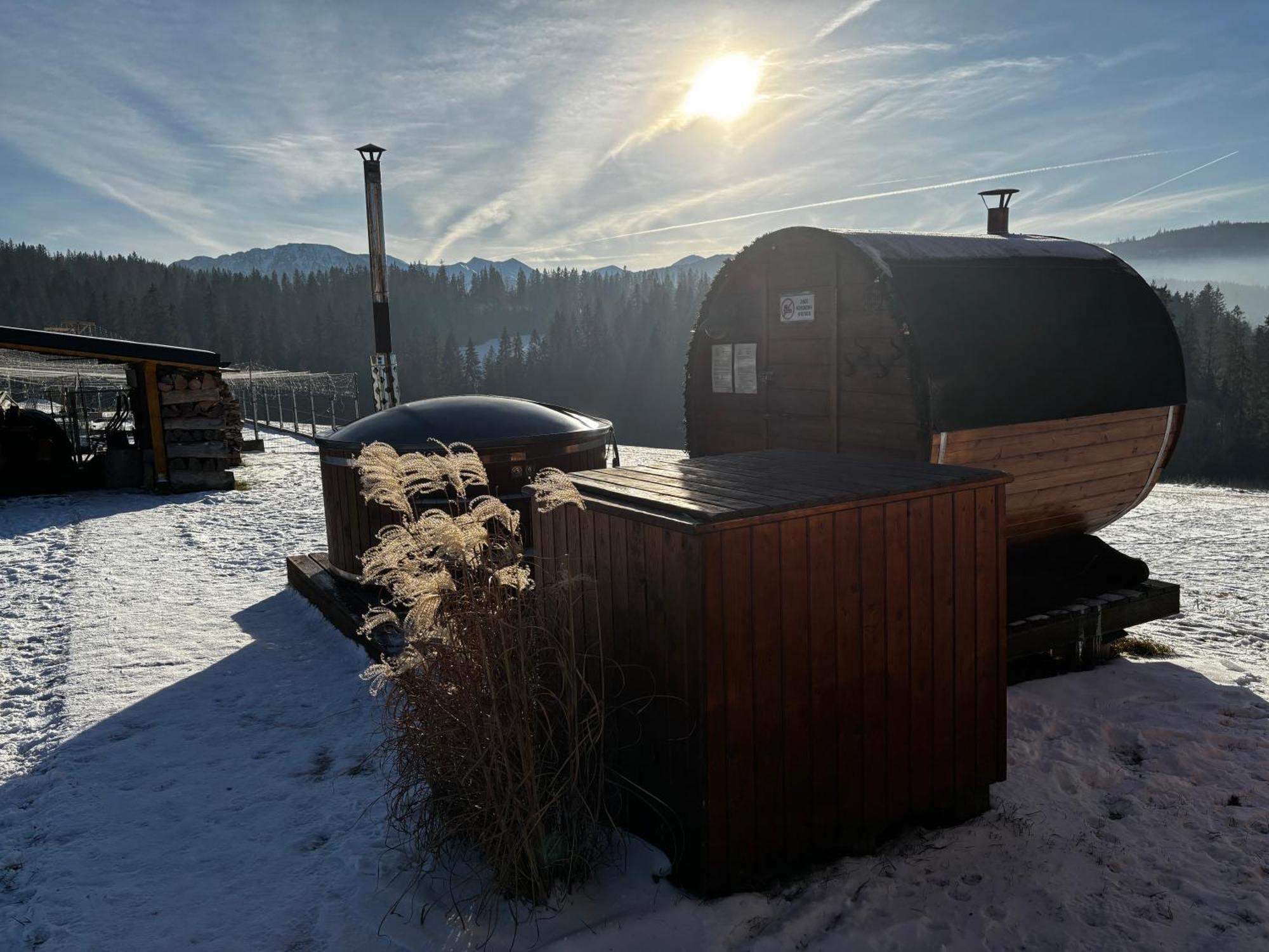 Witowianskie Domki Z Kominkiem, Jacuzzi I Sauna Dzianisz 외부 사진