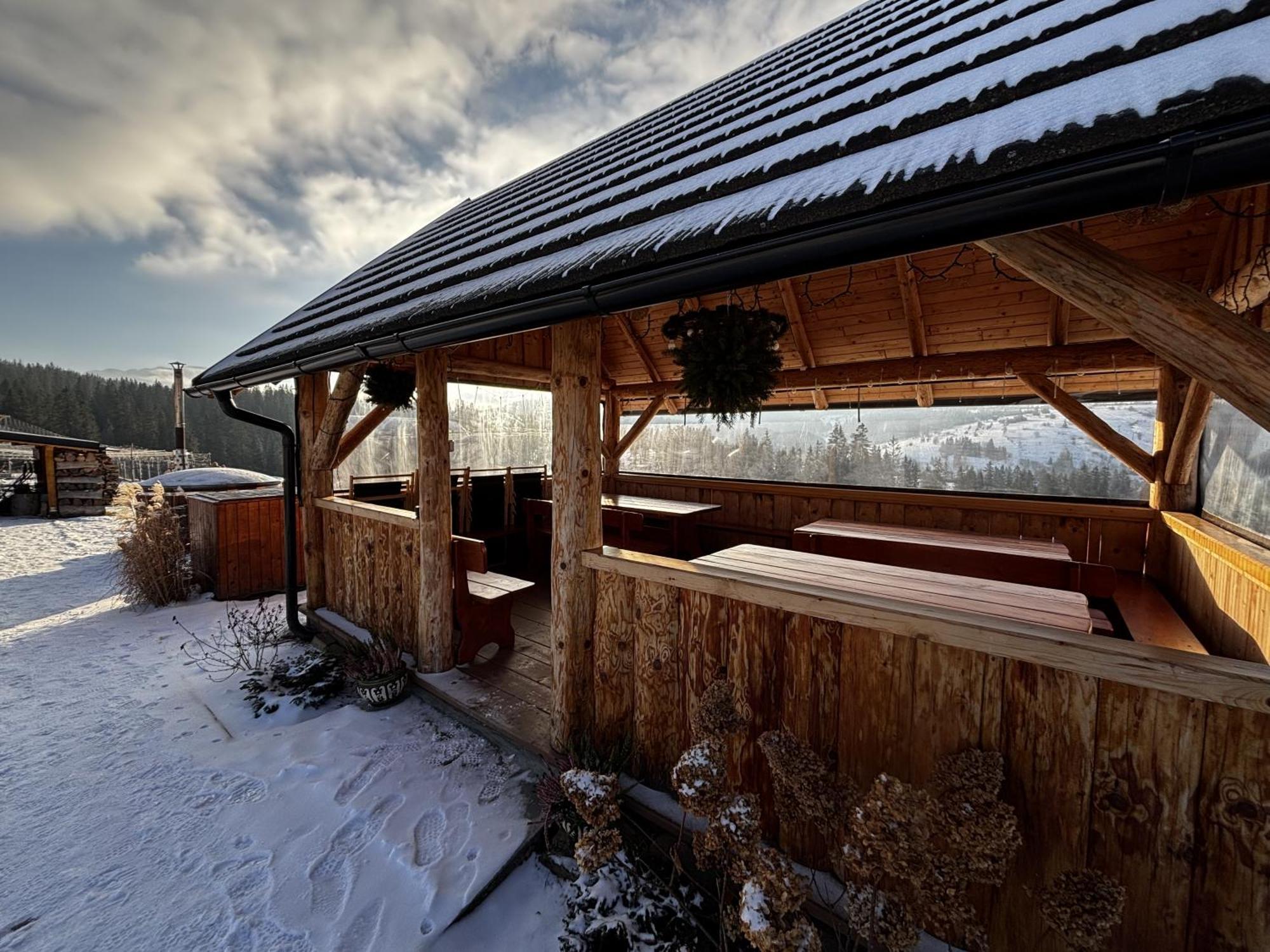 Witowianskie Domki Z Kominkiem, Jacuzzi I Sauna Dzianisz 외부 사진